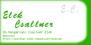 elek csallner business card